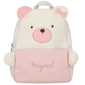 Pink & Ivory Teddy Bear Backpack